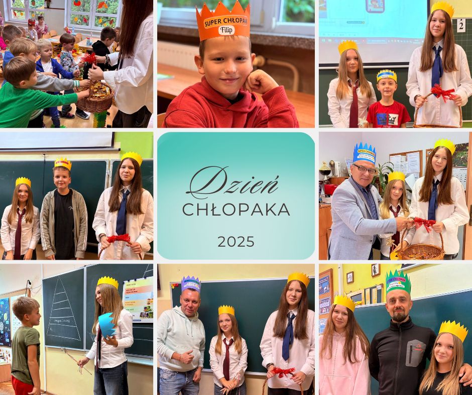 Kolaż zdjęć z dnia chłopaka