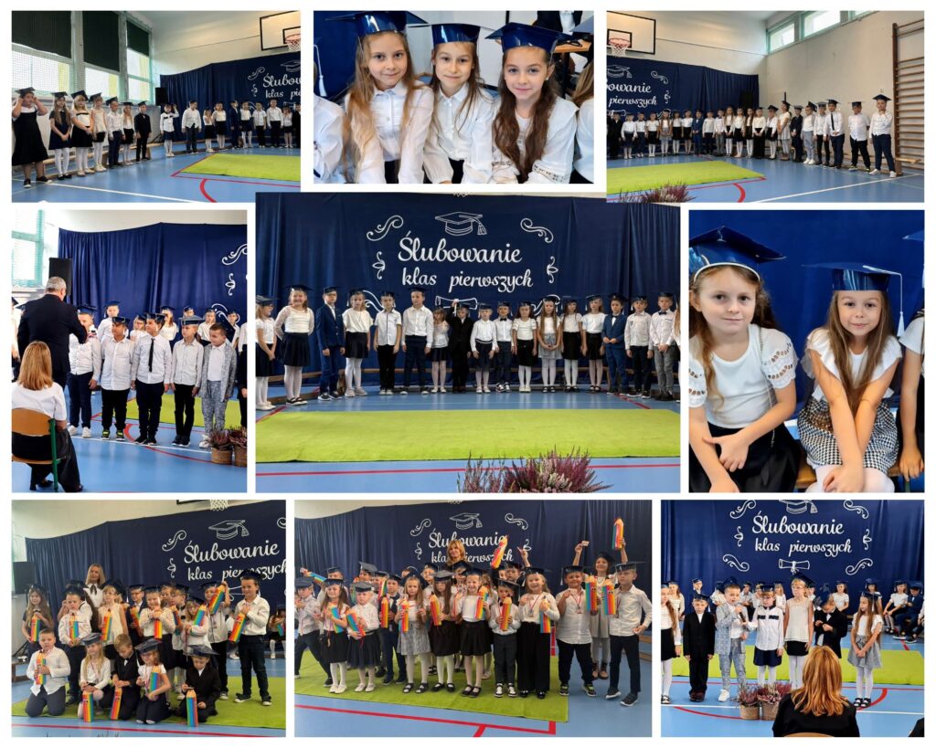 Zestaw zdjęć z pasowania klas pierrwszych