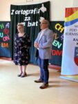 Pan dyrektor podczas przemówienia